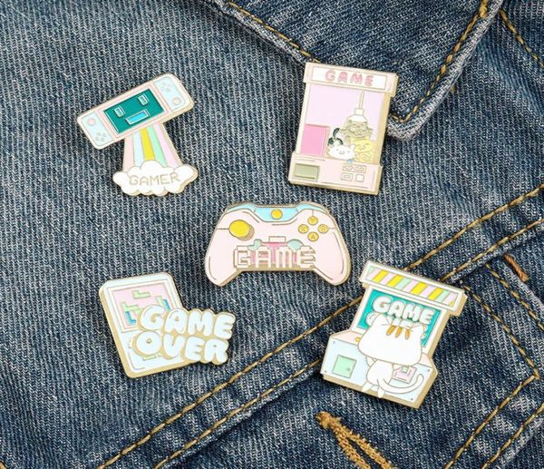 game over enamel brooches pin for women girl fashion jewelry accessories metal vintage brooches pins badge whole gift4065023, Gray
game over enamel brooches pin for women girl fashion jewelry accessories metal vintage brooches pins badge whole gift4065023, Gray