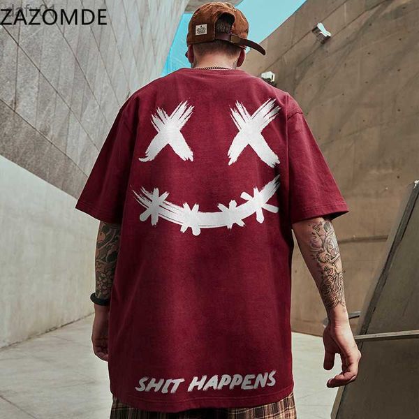 zazomde 2022new fashion t shirt hip hop men summer short sleeve loose t-shirt cotton casual oversized basic smiley tee soft l230520, White;black
zazomde 2022new fashion t shirt hip hop men summer short sleeve loose t-shirt cotton casual oversized basic smiley tee soft l230520, White;black