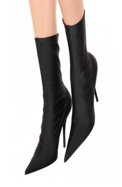 a short section of the most fashionable women shoes senior silk stretch ankle boots satin elastic knee high heels4235857, Black
a short section of the most fashionable women shoes senior silk stretch ankle boots satin elastic knee high heels4235857, Black
