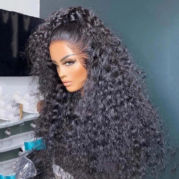 13x4 Jerry Curly Lace Front Wig Deep Kinky Curly Simulation Human Hair Wigs Brazilian HD Transparent Lace Frontal Synthetic Closure Wigs, Customize wig
13x4 Jerry Curly Lace Front Wig Deep Kinky Curly Simulation Human Hair Wigs Brazilian HD Transparent Lace Frontal Synthetic Closure Wigs, Customize wig
