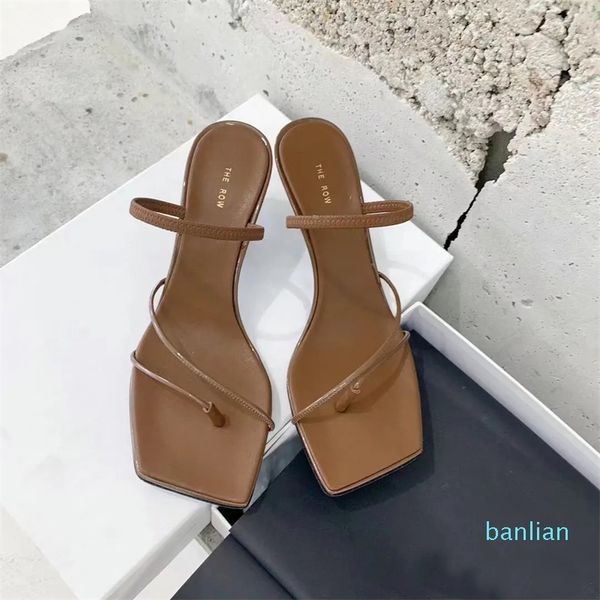 designer the row sandals french lady leather toe clip square kitten heel luxury casual comfortable outdoor party slippers m3lk, Black
designer the row sandals french lady leather toe clip square kitten heel luxury casual comfortable outdoor party slippers m3lk, Black