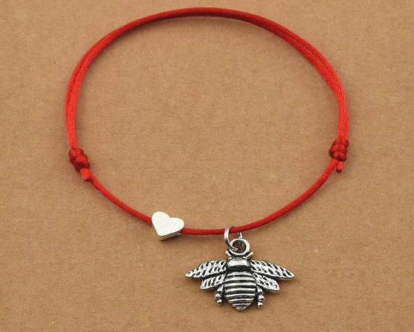 20pcslot lucky red cord heart mini animal honey bee charm bracelets adjustable for women men friend couple clover jewelry2331836, Golden;silver
20pcslot lucky red cord heart mini animal honey bee charm bracelets adjustable for women men friend couple clover jewelry2331836, Golden;silver