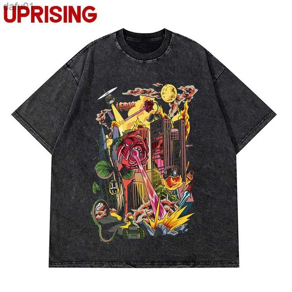 vintage washed tshirts anime t shirt harajuku oversize tee cotton fashion streetwear 2 l230520, White;black
vintage washed tshirts anime t shirt harajuku oversize tee cotton fashion streetwear 2 l230520, White;black