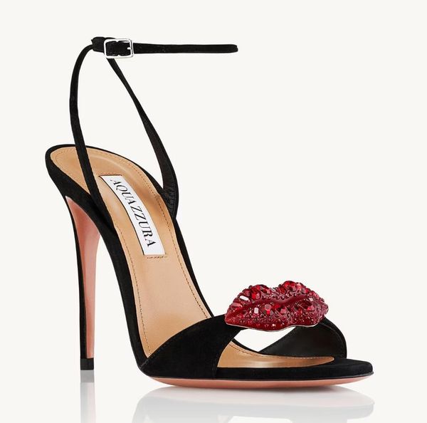 summer popular women kiss me sandals shoes luxurious brand aquazzura lip-shaped high heels women crystal-embellish wedding,party,dress,eveni, Black
summer popular women kiss me sandals shoes luxurious brand aquazzura lip-shaped high heels women crystal-embellish wedding,party,dress,eveni, Black