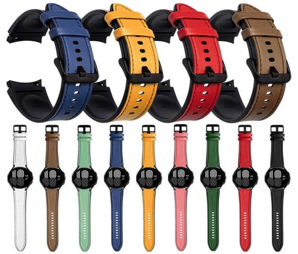 leather silicone curved end strap for samsung galaxy watch 4 classic 46mm 42mmgalaxy watch4 44mm 40mm replacement wrist band h0919966164, Silver
leather silicone curved end strap for samsung galaxy watch 4 classic 46mm 42mmgalaxy watch4 44mm 40mm replacement wrist band h0919966164, Silver