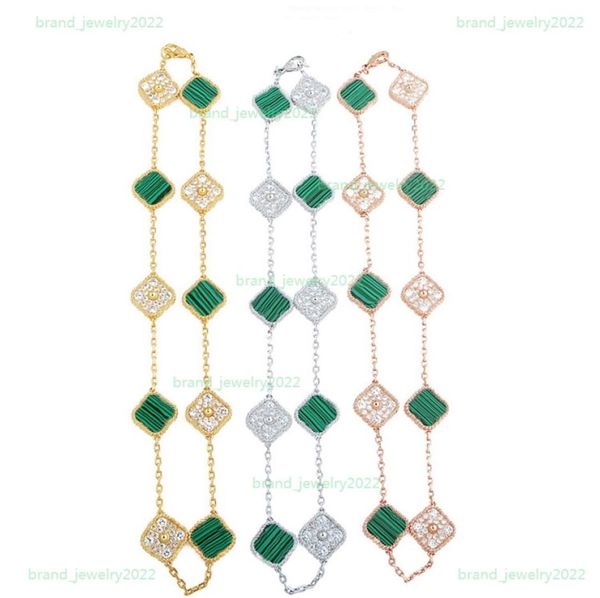 luxury 10 flower crystal choker classic fourleaf clover necklace designer jewelry natural stone 18k gold plated neck6441317, Golden;silver
luxury 10 flower crystal choker classic fourleaf clover necklace designer jewelry natural stone 18k gold plated neck6441317, Golden;silver