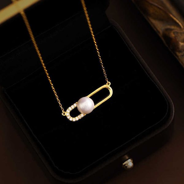 internet celebrity tiffayffay's simple paper clip pearl zircon necklace fashionable and versatiffayle 925 silver collar chain new style, Black
internet celebrity tiffayffay's simple paper clip pearl zircon necklace fashionable and versatiffayle 925 silver collar chain new style, Black