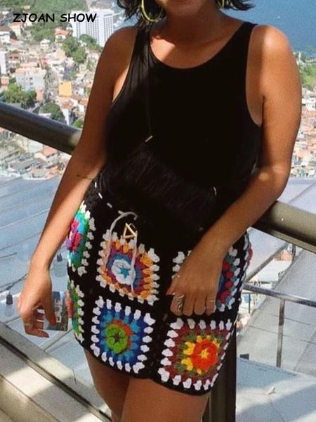 dresses 2022 boho lacing up colored plaid handmade crochet bandage mini skirt bodycon package hips skater black, White;black 
dresses 2022 boho lacing up colored plaid handmade crochet bandage mini skirt bodycon package hips skater black, White;black