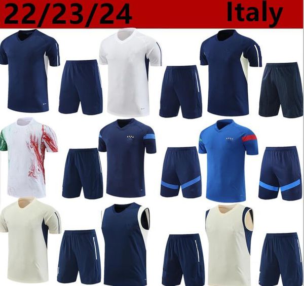 2023 2024 italys tracksuit survetement short sleeve training suit soccer 22 23 24 italia man football tracksuits set, Black
2023 2024 italys tracksuit survetement short sleeve training suit soccer 22 23 24 italia man football tracksuits set, Black