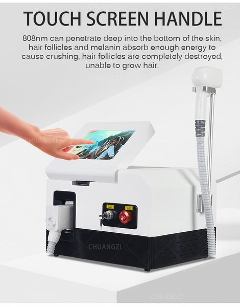 808 diode hair remover professional painless and traceless portable laser hair remover, Black
808 diode hair remover professional painless and traceless portable laser hair remover, Black