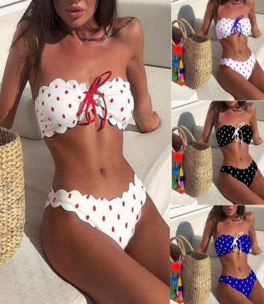 women039s bikini 2019 summer new ladies swimsuit polka dot printed bikini lace split swimsuit whole2860460
women039s bikini 2019 summer new ladies swimsuit polka dot printed bikini lace split swimsuit whole2860460