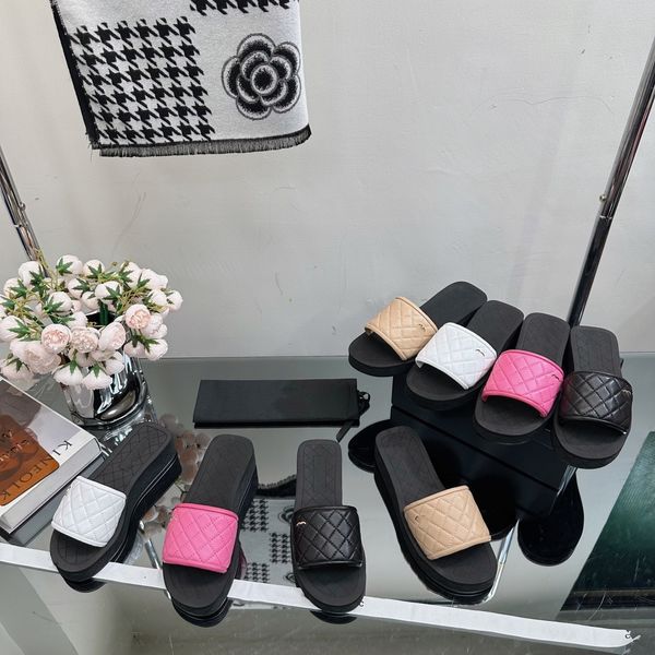 designer channel branded platform slippers black thick bottom sandals letter quilting plaid slides lady wedges sandal beach high heel slip o
designer channel branded platform slippers black thick bottom sandals letter quilting plaid slides lady wedges sandal beach high heel slip o