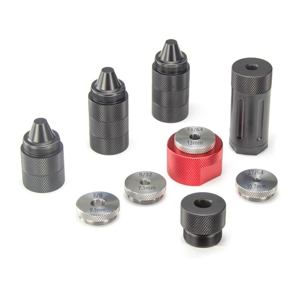 tactical 7075 aluminum 1.58"od 10"l modular solvent trap 1/2x28+5/8x24 mst 8pcs cups fuel filter thread 1.375x24 tpi with baffle c
tactical 7075 aluminum 1.58"od 10"l modular solvent trap 1/2x28+5/8x24 mst 8pcs cups fuel filter thread 1.375x24 tpi with baffle c