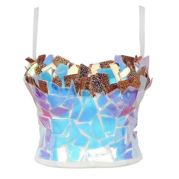 t-shirt m2ea women holographic rainbow sequins bustier bra spaghetti strap push up corset camisole shiny glitter colorful rave crop, White
t-shirt m2ea women holographic rainbow sequins bustier bra spaghetti strap push up corset camisole shiny glitter colorful rave crop, White