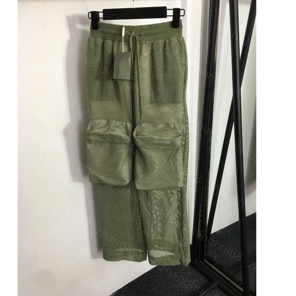 23ss womens pants womens designer clothing double knee large pocket mesh hollowed out breathable drawstring elastic waist wide leg pants wom, Black;white
23ss womens pants womens designer clothing double knee large pocket mesh hollowed out breathable drawstring elastic waist wide leg pants wom, Black;white