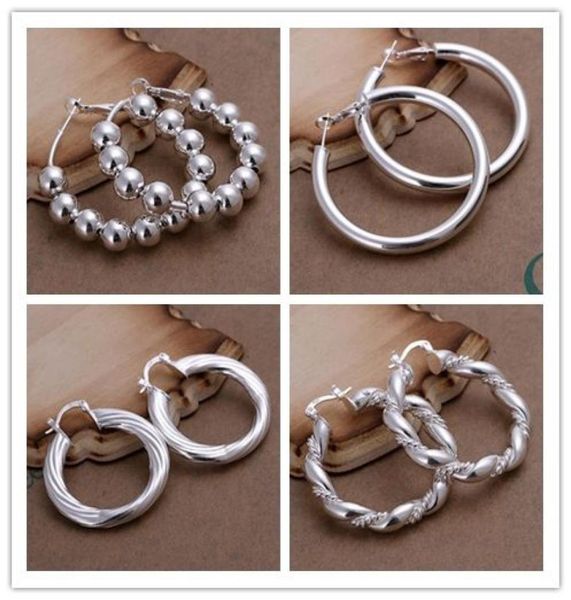 mixed orders 925 sterling silver plated hoop earrings classic fashion jewelry 12pairlot4400212, Golden;silver
mixed orders 925 sterling silver plated hoop earrings classic fashion jewelry 12pairlot4400212, Golden;silver