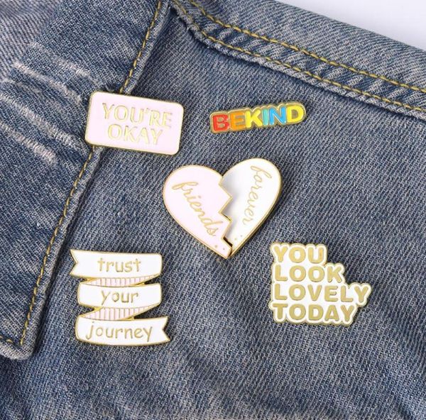 letter bekind i am ok enamel brooches pin for women fashion dress coat shirt demin metal funny brooch pins badges promotion gift 25588252, Gray
letter bekind i am ok enamel brooches pin for women fashion dress coat shirt demin metal funny brooch pins badges promotion gift 25588252, Gray