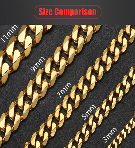 womens mens bracelet stainless steel cuban link chain bracelets gold silver color fashion whole jewelry kbb107991380, Golden;silver
womens mens bracelet stainless steel cuban link chain bracelets gold silver color fashion whole jewelry kbb107991380, Golden;silver