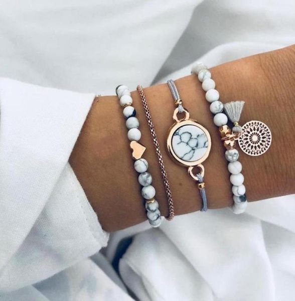 beaded strands four piece set of white turquoise natural stone amulet fashion prayer jewelry women039s bracelet3056355, Black
beaded strands four piece set of white turquoise natural stone amulet fashion prayer jewelry women039s bracelet3056355, Black