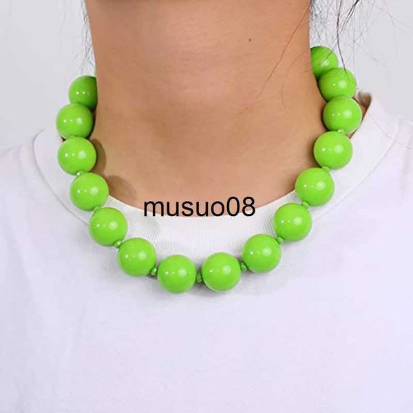 pendant necklaces colorful big round beads choker necklace for women 10mm bead collar necklaces party jewelry j230601, Silver
pendant necklaces colorful big round beads choker necklace for women 10mm bead collar necklaces party jewelry j230601, Silver
