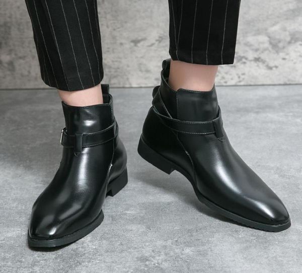 fashion chelsea boots men shoes loop belt buckle pu leather comfortable breathable ankle casual zapatos de hombre dh894505679, Black
fashion chelsea boots men shoes loop belt buckle pu leather comfortable breathable ankle casual zapatos de hombre dh894505679, Black