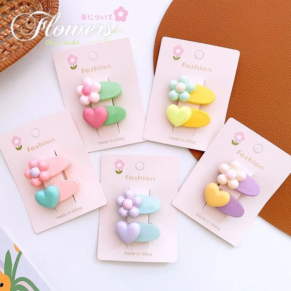 2 pcs new korean children's cute love flower hair clip headwear sweet girl princess colorful oval hairpins hair accessories, Slivery;white
2 pcs new korean children's cute love flower hair clip headwear sweet girl princess colorful oval hairpins hair accessories, Slivery;white