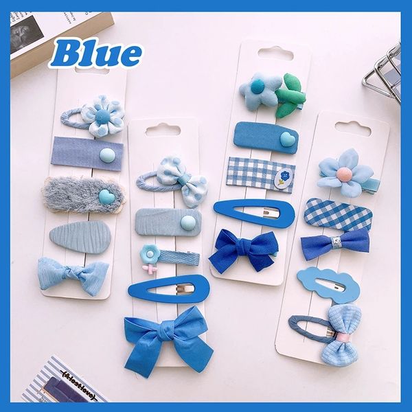 5 pcs new korean sweet girl blue series hair clip headwear fashion children's fabric bow flowers hairpins hair accessories, Slivery;white
5 pcs new korean sweet girl blue series hair clip headwear fashion children's fabric bow flowers hairpins hair accessories, Slivery;white