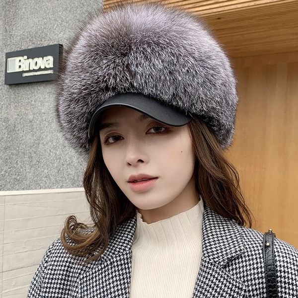 whole pelt real fox fur hat peaked cap russian trapper ushanka hat hat winter warm outdoor ski cap, Blue;gray
whole pelt real fox fur hat peaked cap russian trapper ushanka hat hat winter warm outdoor ski cap, Blue;gray