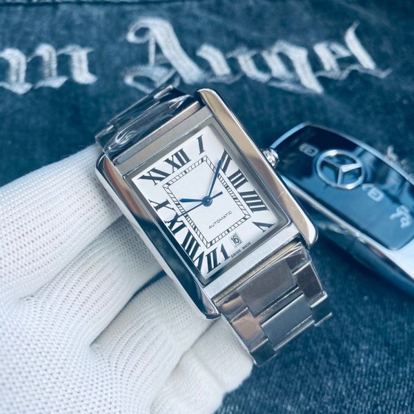 luxury high-end men's tank series automatic mechanical wristwatch rubber strap luminous waterproof watch fashion trend high-quality men, Slivery;brown
luxury high-end men's tank series automatic mechanical wristwatch rubber strap luminous waterproof watch fashion trend high-quality men, Slivery;brown