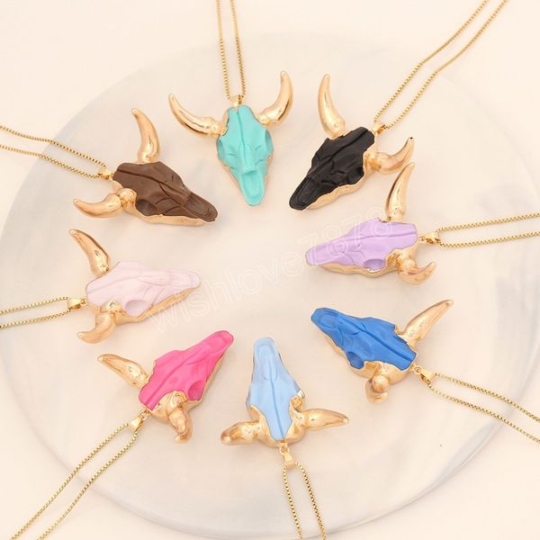bull head pendant necklace temperament necklace bohemian necklace women fashion jewelry, Silver
bull head pendant necklace temperament necklace bohemian necklace women fashion jewelry, Silver