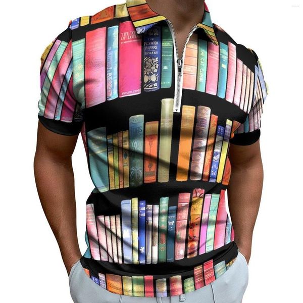 men's polos books library polo shirts bookshelf print casual shirt summer streetwear mens short sleeve turn-down collar design t-shirts, White;black
men's polos books library polo shirts bookshelf print casual shirt summer streetwear mens short sleeve turn-down collar design t-shirts, White;black