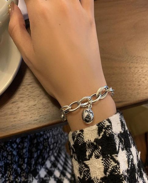 charm bracelets 925 sterling silver retro bell bracelet antique style make old temperament thick chain friendship3621657, Golden;silver
charm bracelets 925 sterling silver retro bell bracelet antique style make old temperament thick chain friendship3621657, Golden;silver