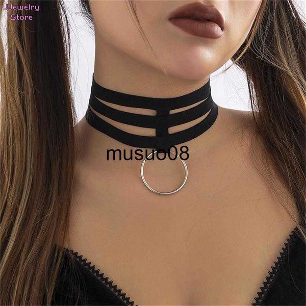 pendant necklaces punk black elastic band short choker necklace for women gothic big circle pendants necklaces collar fashion jewelry on nec, Silver
pendant necklaces punk black elastic band short choker necklace for women gothic big circle pendants necklaces collar fashion jewelry on nec, Silver