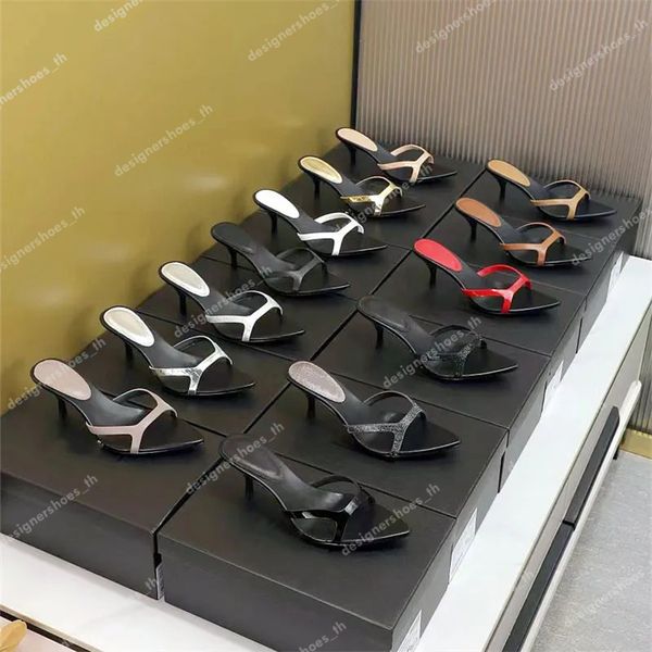 designer slippers tribute sandals women heeled flat heels pointed open-toe shoes women luxury patent leather outshoes wedding heels, Black
designer slippers tribute sandals women heeled flat heels pointed open-toe shoes women luxury patent leather outshoes wedding heels, Black