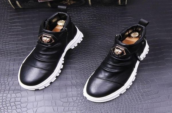 new platform white dress shoes loafers highend leather boots antiwrinkle highboot party wedding punk comfort shoe a231175831, Black
new platform white dress shoes loafers highend leather boots antiwrinkle highboot party wedding punk comfort shoe a231175831, Black