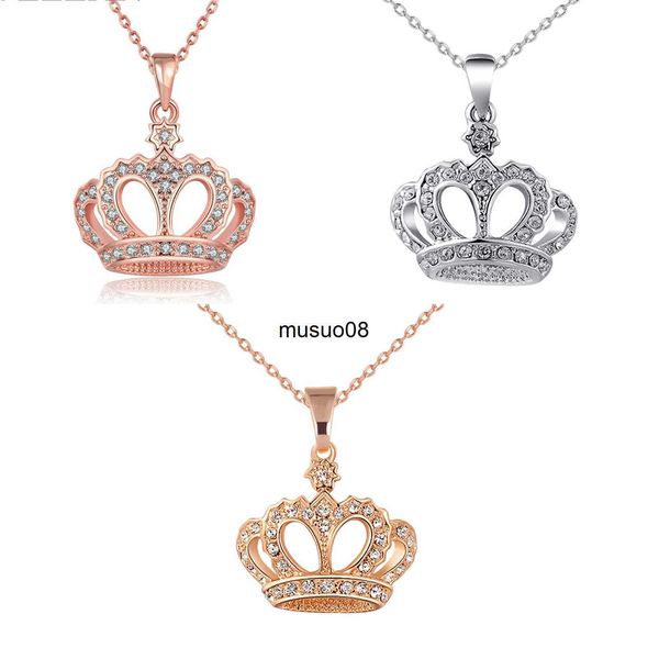 pendant necklaces 1 pc crown pendant necklace multicolor clear rhinestone gold color silver color fashion jewelry for women 45cm(17 6/8"
pendant necklaces 1 pc crown pendant necklace multicolor clear rhinestone gold color silver color fashion jewelry for women 45cm(17 6/8"