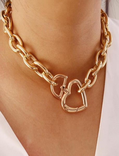 gold silver punk choker necklaces hip hop jewelry big thick metal heart clasp statement chunky link chain love charm bracelet for 9149523
gold silver punk choker necklaces hip hop jewelry big thick metal heart clasp statement chunky link chain love charm bracelet for 9149523