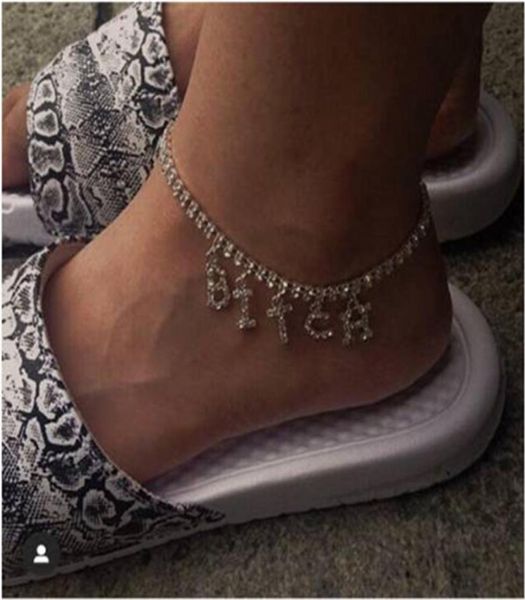 hip hop women bitch crystal anklets bracelet tennis letter diy jewelry silver color gold foot beach leg chain barefoot ankle t20097563301, Red;blue
hip hop women bitch crystal anklets bracelet tennis letter diy jewelry silver color gold foot beach leg chain barefoot ankle t20097563301, Red;blue