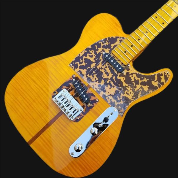 tl electric guitar, chrome plated hardware, flame maple and back, solid mahogany body guitar
tl electric guitar, chrome plated hardware, flame maple and back, solid mahogany body guitar