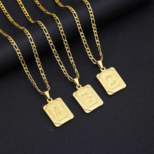 pendant necklaces initial letter pendant necklace stainless steel golden cuban chain a-z alphabet name jewelry for men women gift j230601, Silver
pendant necklaces initial letter pendant necklace stainless steel golden cuban chain a-z alphabet name jewelry for men women gift j230601, Silver