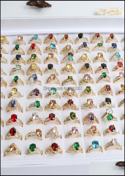 50pcslot fashion sparkling zircon gold color rings for women engagement wedding jewerly colorf party gift whole drop delivery6628089, Golden;silver
50pcslot fashion sparkling zircon gold color rings for women engagement wedding jewerly colorf party gift whole drop delivery6628089, Golden;silver