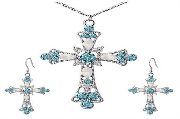 crystal cross pendant necklaces earrings sets wedding statement necklace for women jesus jewery set flower christian jewelry18162097, Silver
crystal cross pendant necklaces earrings sets wedding statement necklace for women jesus jewery set flower christian jewelry18162097, Silver