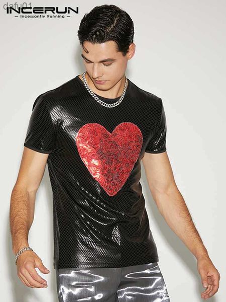 incerun fashion men t shirt patchwork shiny o-neck short sleeve streetwear casual camisetas 2023 party nightclub tee s-5xl l230520, White;black
incerun fashion men t shirt patchwork shiny o-neck short sleeve streetwear casual camisetas 2023 party nightclub tee s-5xl l230520, White;black