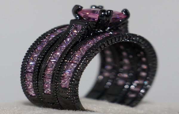 whole handmade vintage jewelry 14kt black gold filled princess cut pink sapphire prong gemstones cz 3 in 1 women wedding band 6851240, Slivery;golden
whole handmade vintage jewelry 14kt black gold filled princess cut pink sapphire prong gemstones cz 3 in 1 women wedding band 6851240, Slivery;golden