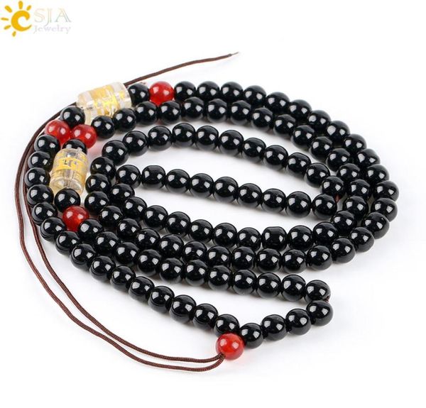 csja 6mm round black glass seed mala beaded necklace for jewelry diy making add pendant by yourself men women long statement neckl6735206, Silver
csja 6mm round black glass seed mala beaded necklace for jewelry diy making add pendant by yourself men women long statement neckl6735206, Silver