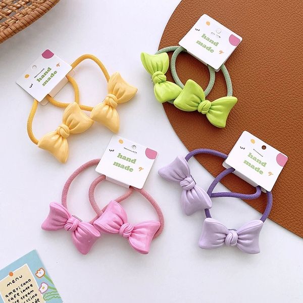 1 pair korean sweet girl simple cute colorful bow hair rope headwear fashion children's rubber band hair accessories, Slivery;white
1 pair korean sweet girl simple cute colorful bow hair rope headwear fashion children's rubber band hair accessories, Slivery;white