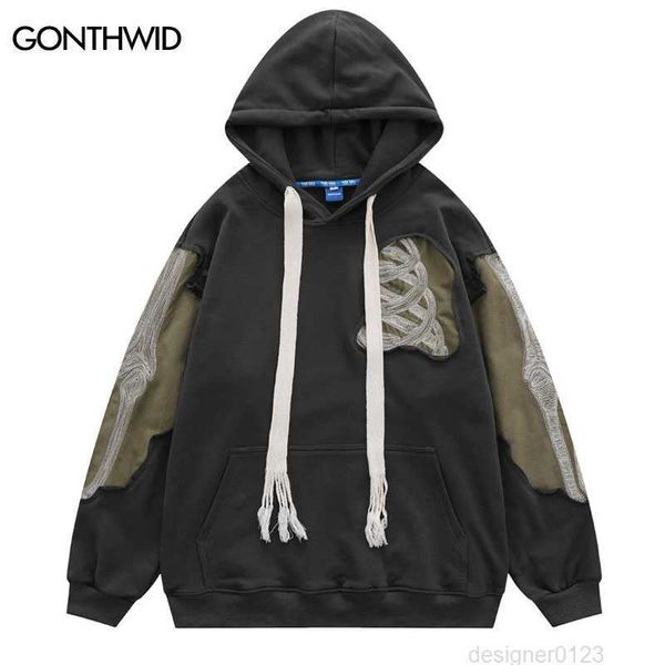 hip hop men hoodie sweatshirt y2k embroidery skeleton skull patch punk gothic hooded streetwear harajuku casual street pullover, Black
hip hop men hoodie sweatshirt y2k embroidery skeleton skull patch punk gothic hooded streetwear harajuku casual street pullover, Black