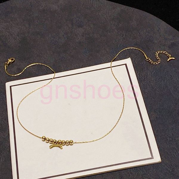 bead pendant necklace gold plated luxury brand designer stainless steel alphabet necklace necklace bead chain fashion jewelry, Silver
bead pendant necklace gold plated luxury brand designer stainless steel alphabet necklace necklace bead chain fashion jewelry, Silver