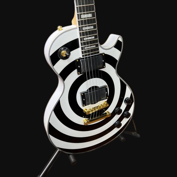 custom zakk wylde signature electric guitar gold hardware rose wood fingerboard 
custom zakk wylde signature electric guitar gold hardware rose wood fingerboard