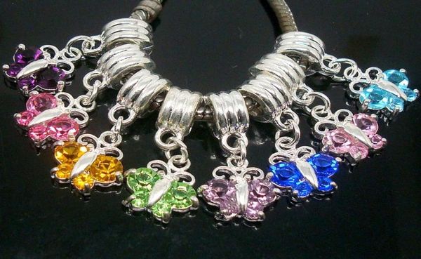 whole 20pcs lot mixed beautiful crystal butterfly silver dangle big hole diy charms fit european charms bracelet necklace2500671, Bronze;silver
whole 20pcs lot mixed beautiful crystal butterfly silver dangle big hole diy charms fit european charms bracelet necklace2500671, Bronze;silver